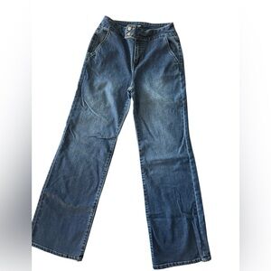 d. jeans Wide Leg Blue Denim Flare Jeans